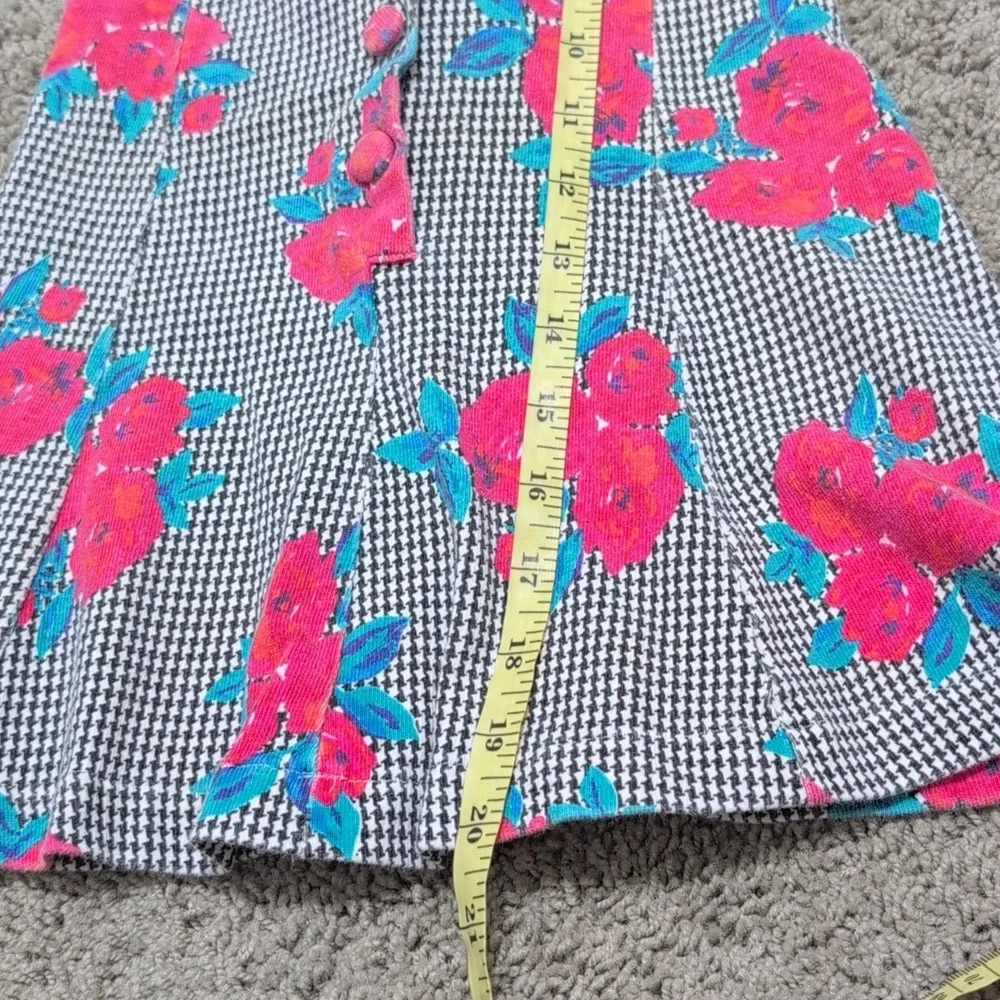 Vintage Kids Dress Toddler Girl Size   4T‎ Hounds tooth And Roses